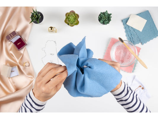 Jewelry care cleaning and storage.