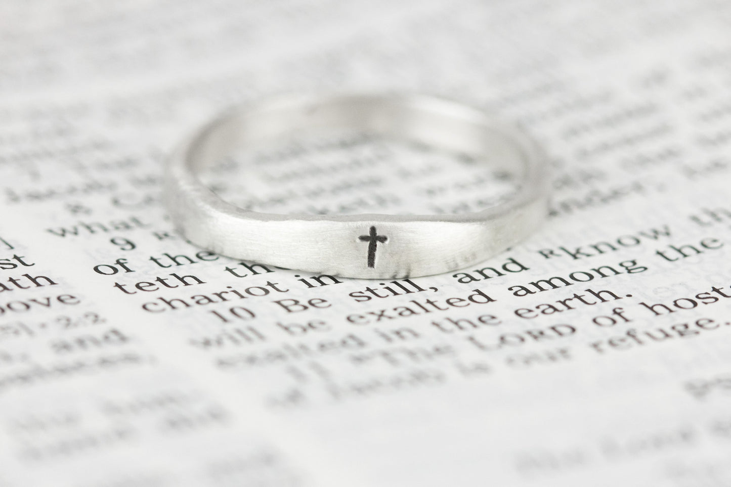 Sterling Silver Name Ring | Personalized Stacking Ring for Mom