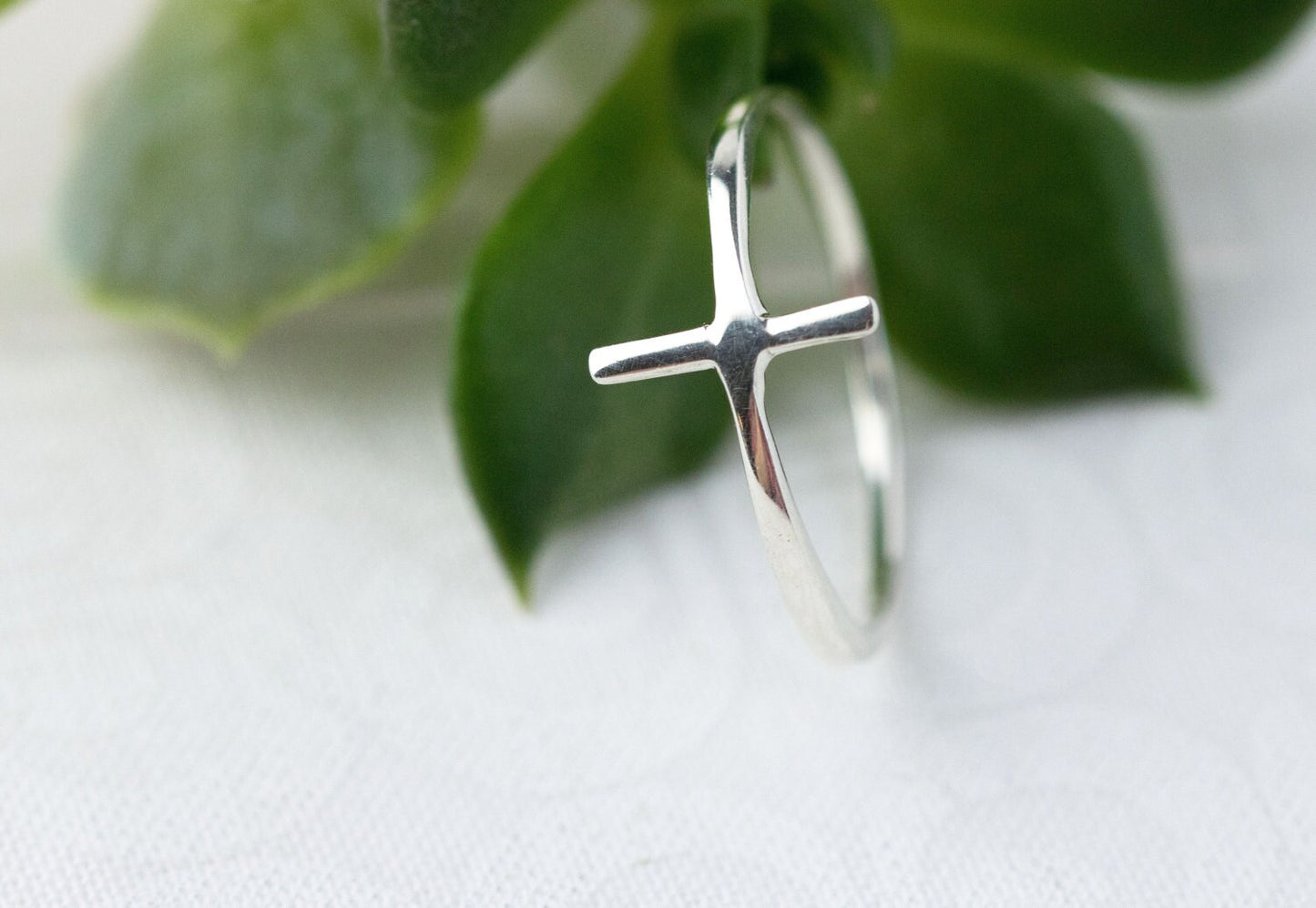 True Love Waits, Purity Ring, TLW, Sterling Silver Cross Ring, Christian Rings, Sterling Silver Ring For Women, Thin Silver Cross Ring,