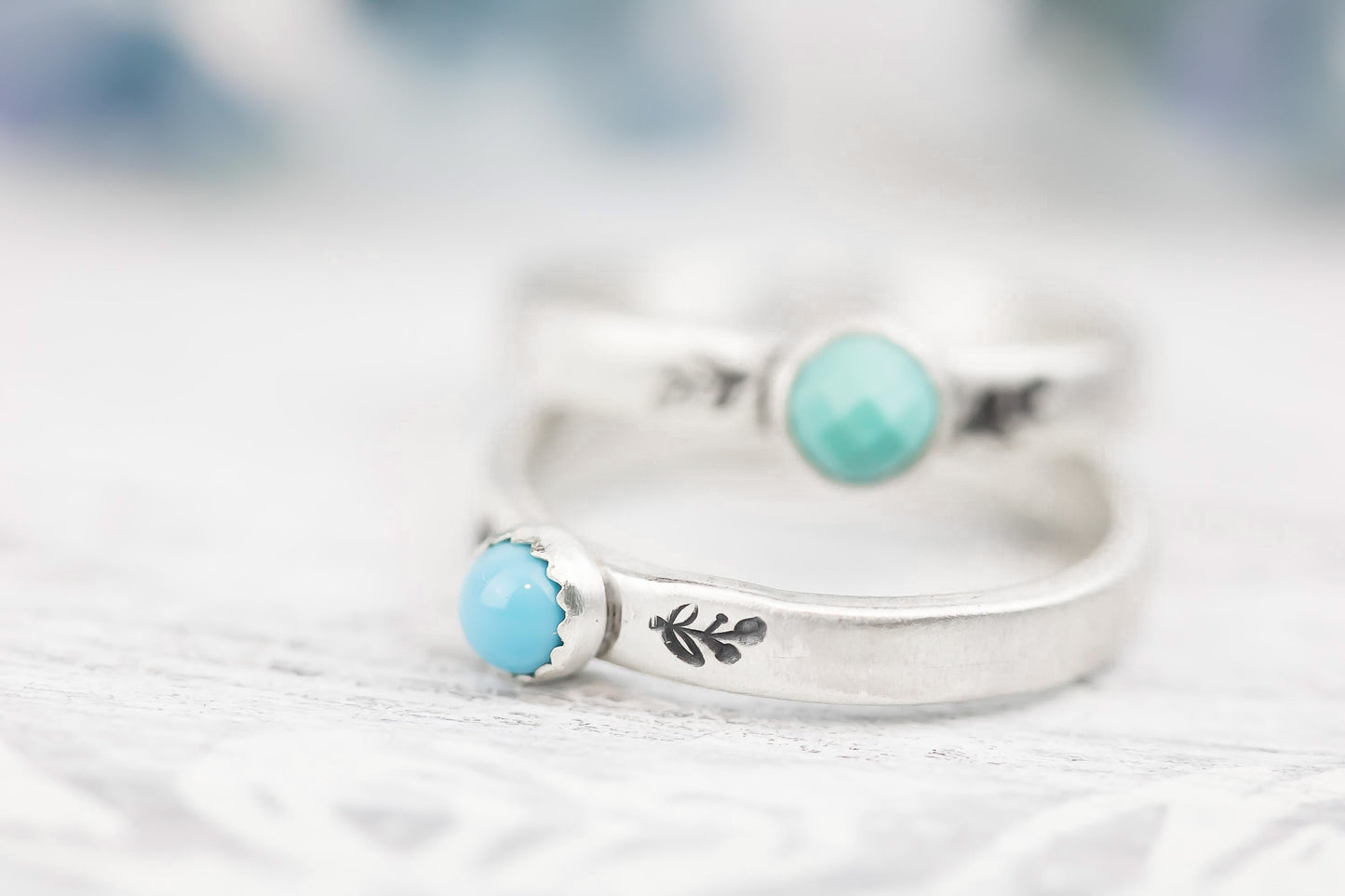 Sterling Silver Turquoise Ring For Women, Genuine Turquoise Ring, Real Turquoise Ring, Floral Ring Floral Jewelry, Botanical Ring, Vine Ring
