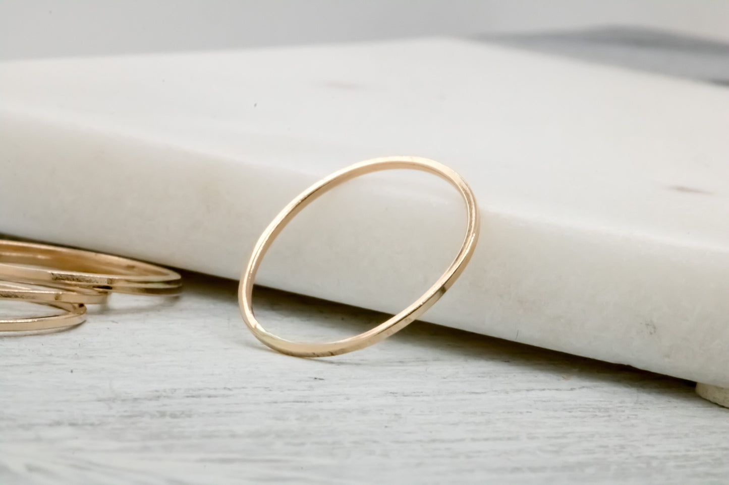 Solid 14k Yellow Gold Square Ring ∙ Smooth Stacking Ring ∙ Minimalist Gold Ring ∙ Simple Wedding Ring ∙14k Gold Ring, Real Gold