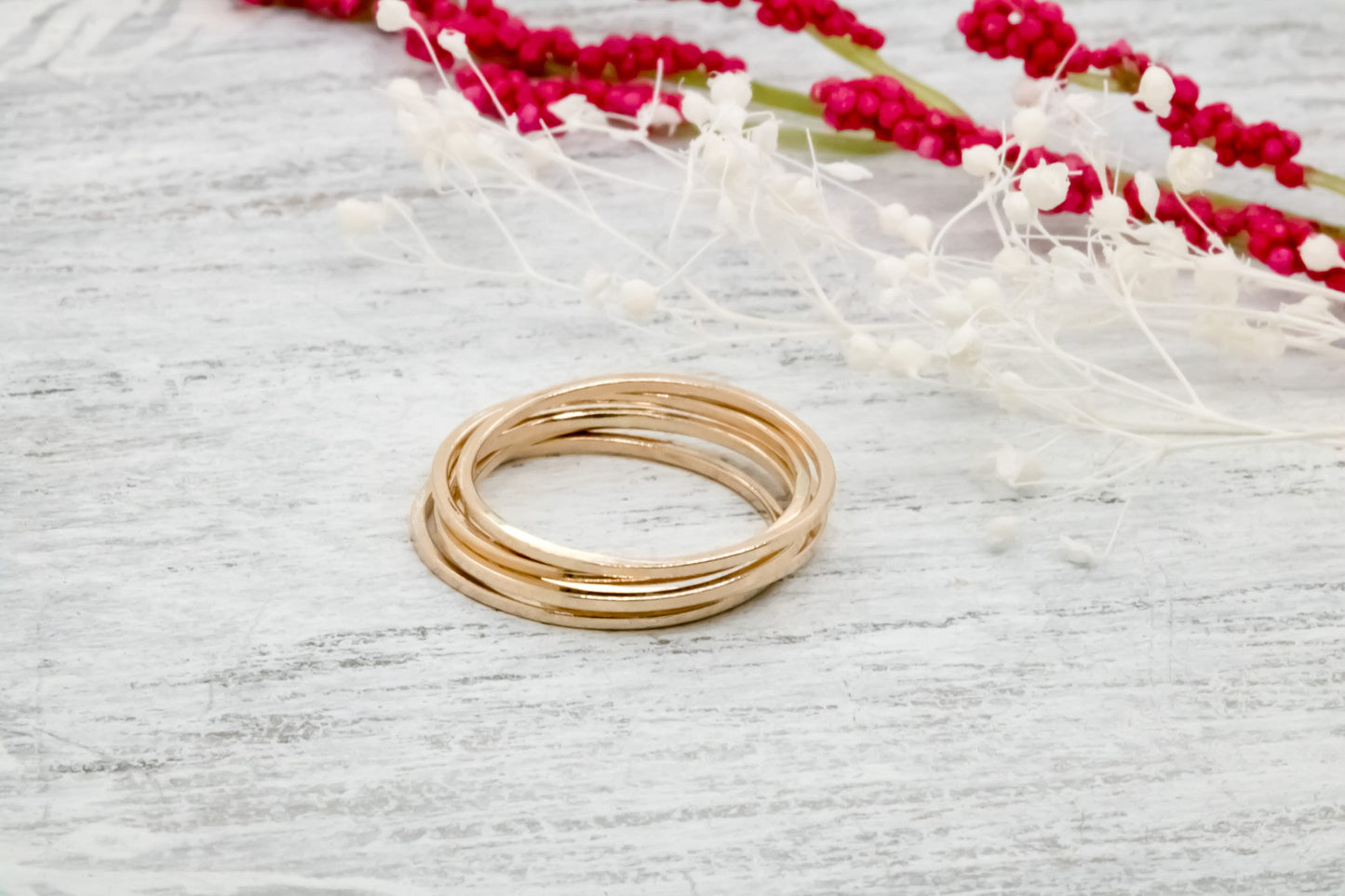 Solid 14k Yellow Gold Square Ring ∙ Smooth Stacking Ring ∙ Minimalist Gold Ring ∙ Simple Wedding Ring ∙14k Gold Ring, Real Gold