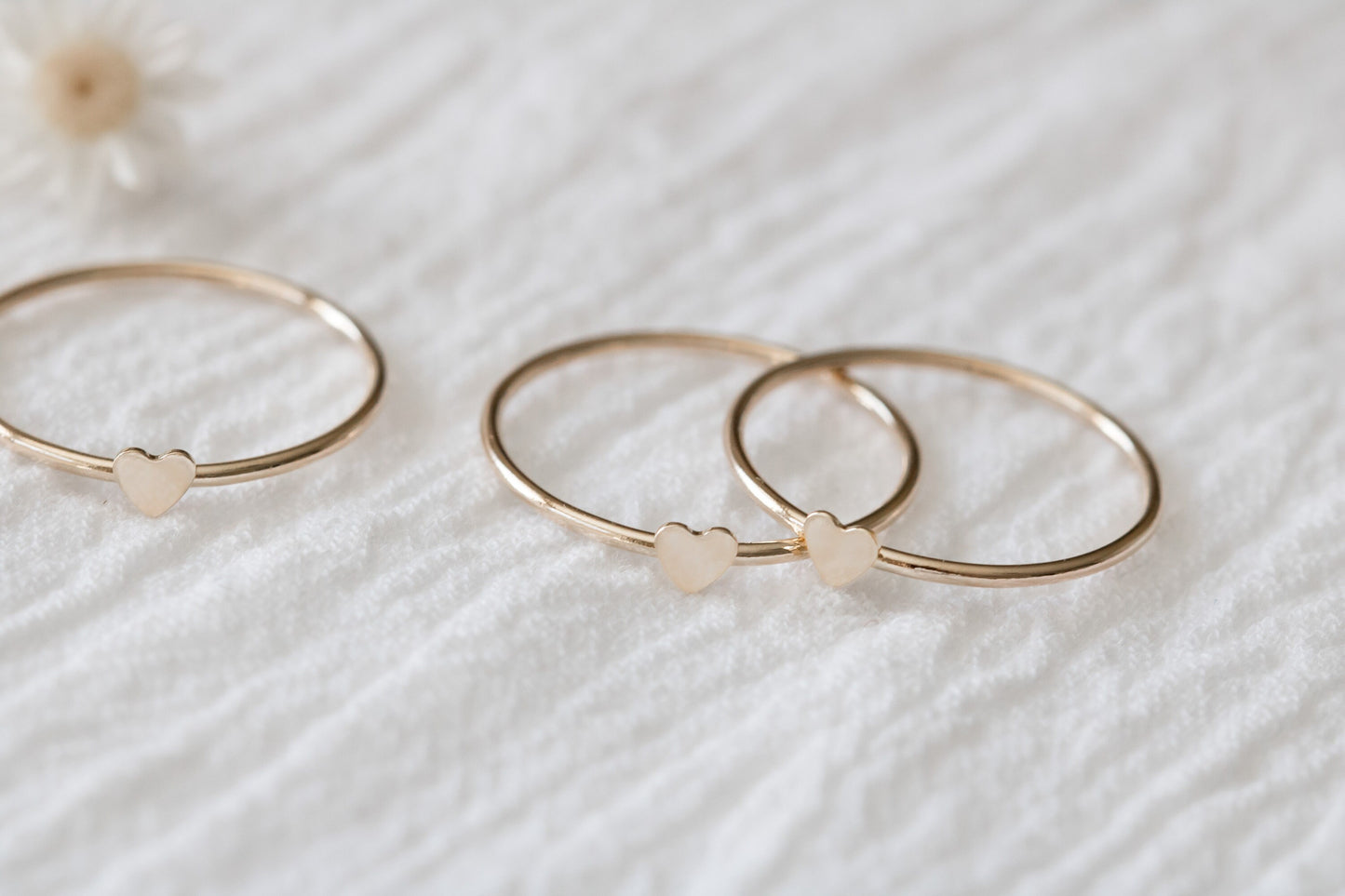 Solid 14k Gold Sweet Heart Ring