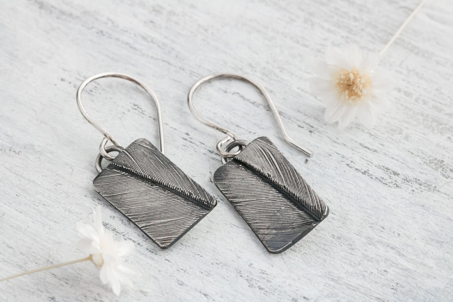 Sterling Silver Feather Earrings, Boho Silver Earrings, Style, Feather Dangle Earrings, Feather Jewelry, Boho Jewelry, Fine Silver