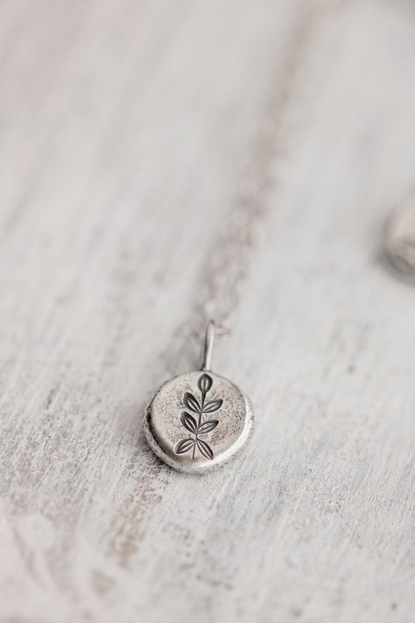 Small Leaf Vine Charm Necklace • Minimalist Floral Jewelry • Recycled Silver Jewelry • Eco-friendly Jewelry • Vine Jewelry Nature Love Gift