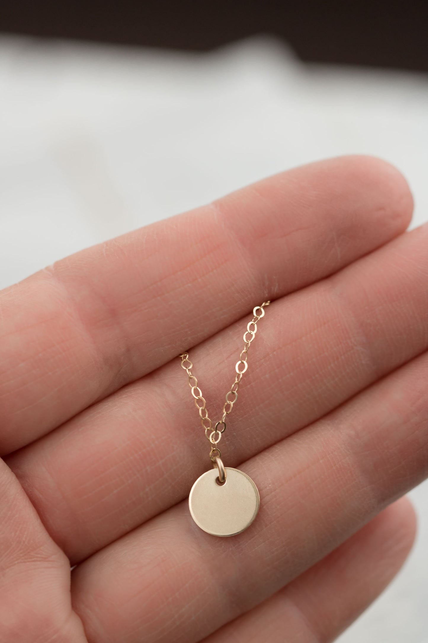 14/20 Yellow Gold Layering Necklace Set