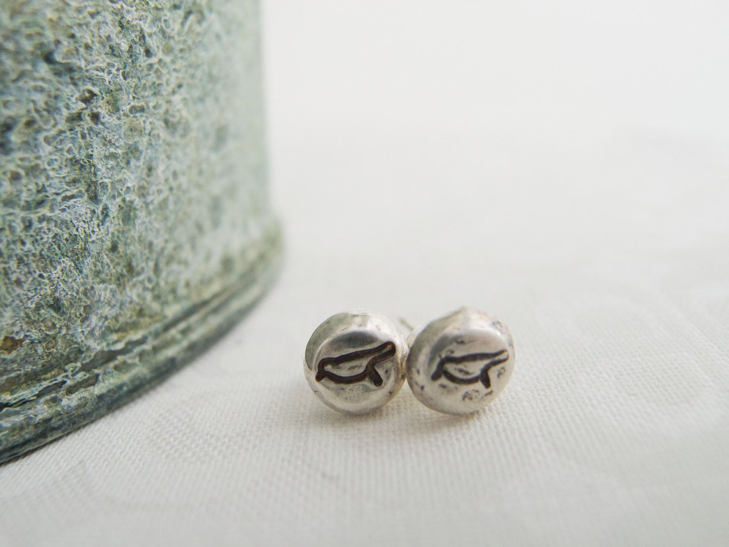 Stud Earrings Sterling Silver, Silver Stud Earrings, Minimal Stud Earrings,Bird Earrings, Bird Lover Gift, Bird Jewelry, Tiny Stud Earrings