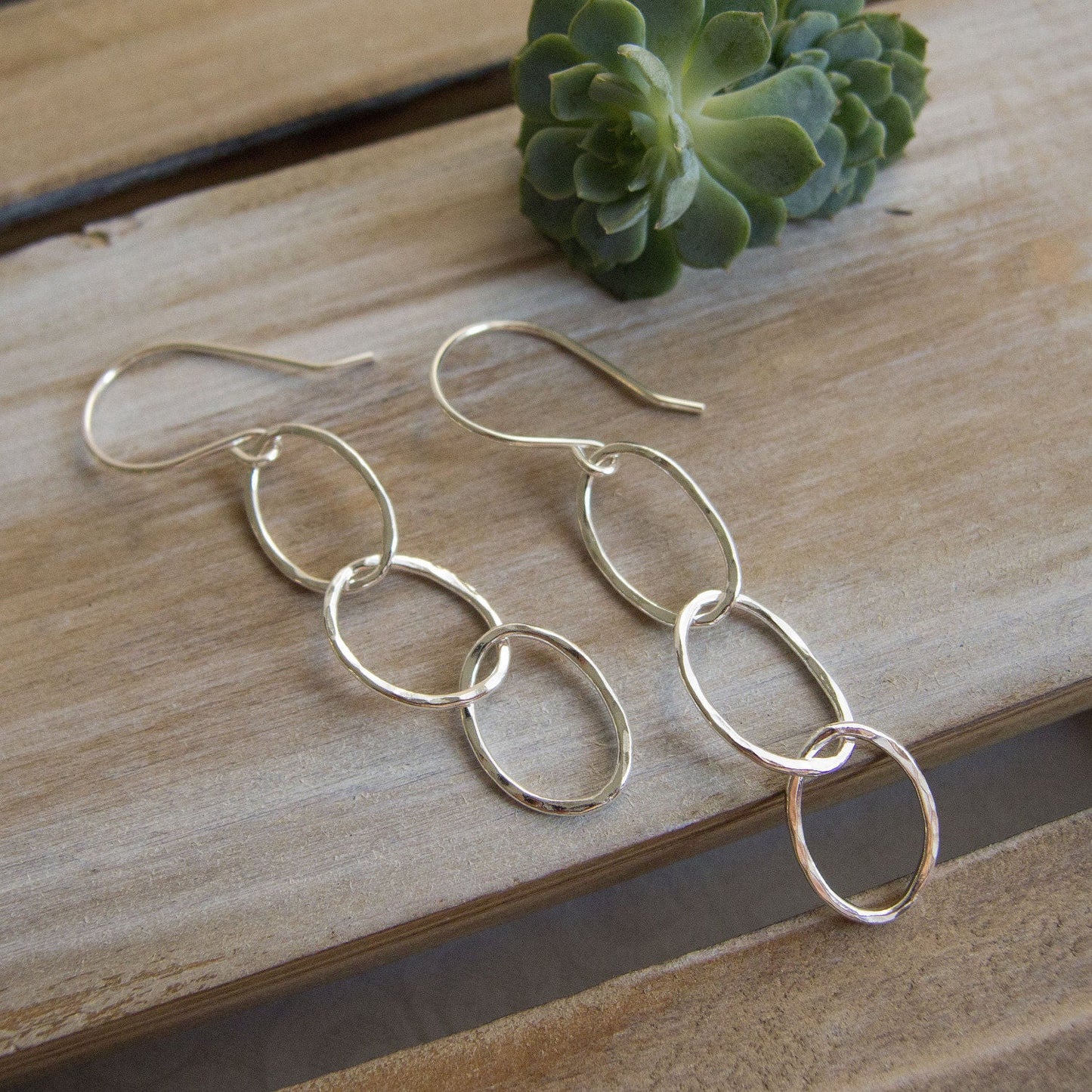 Sterling Silver Hoop Earrings For Women,  Everyday Jewelry For Her