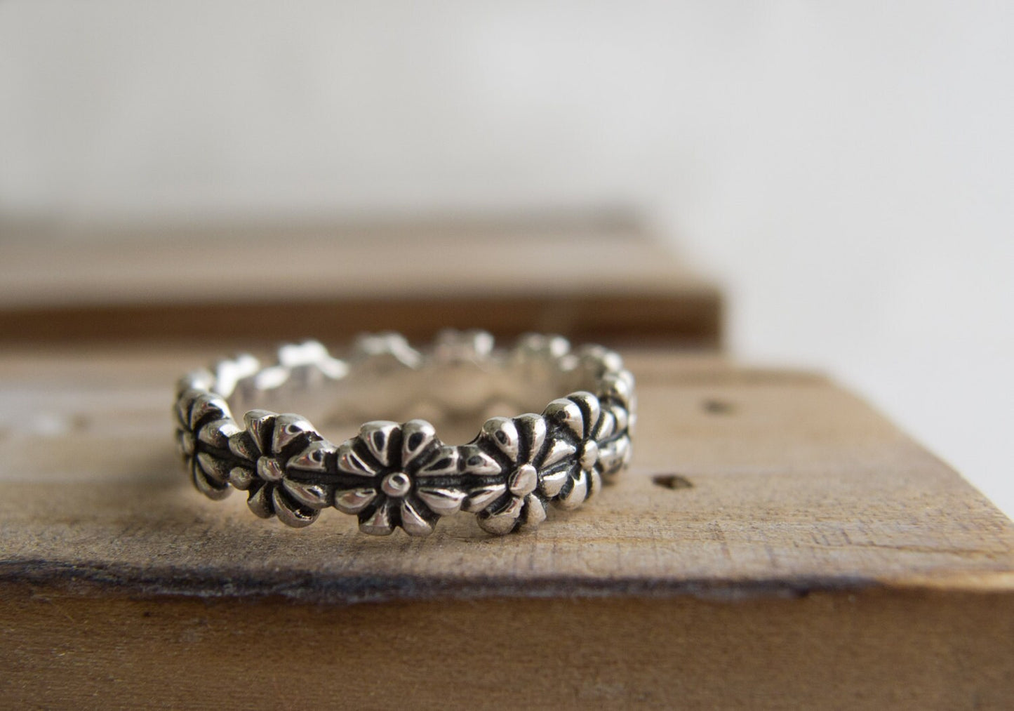 I Pick You Daisy Flower Ring | Sterling Silver Rings for Women