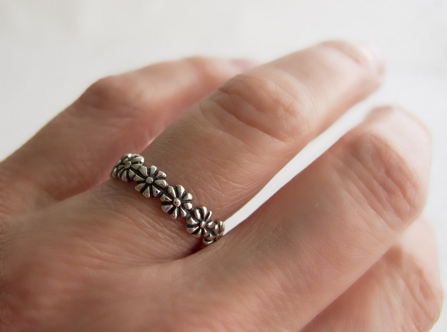 I Pick You Daisy Flower Ring | Sterling Silver Rings for Women