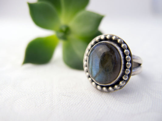 Sterling Silver Rings for Women, Labradorite Silver Ring, Style Jewelry, Boho Jewelry, Cocktail Ring, Northern Lights Jewelry