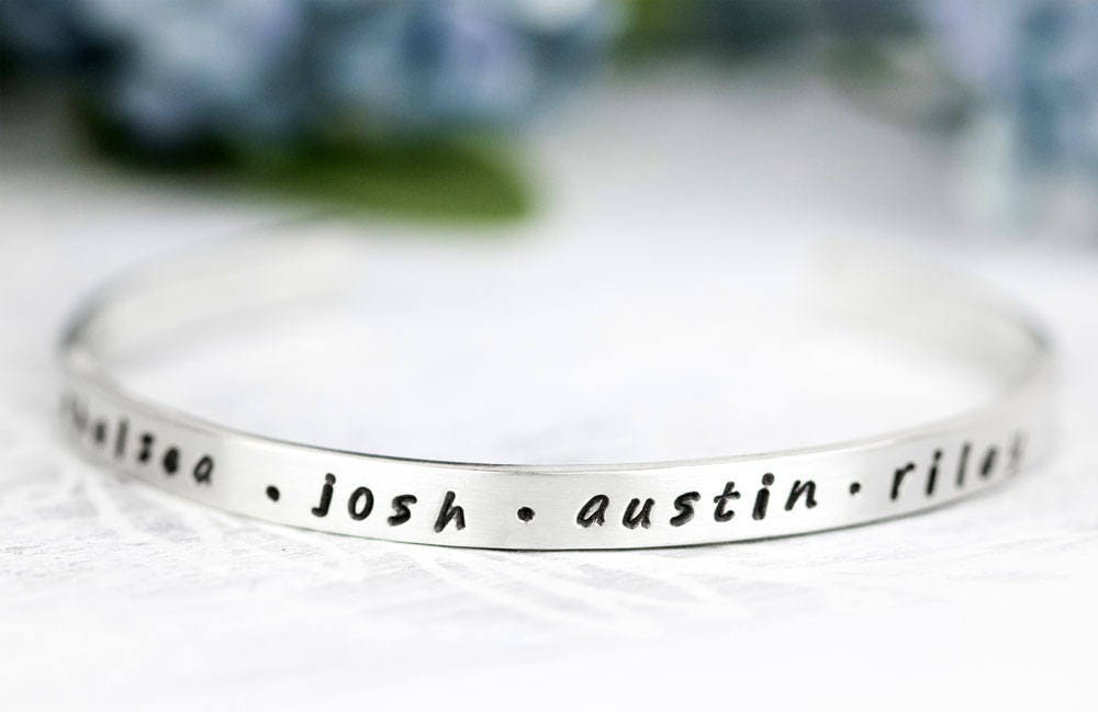 Personalized Gift For Mom, Personalized Gift For Grandma, Kids Names Bracelet