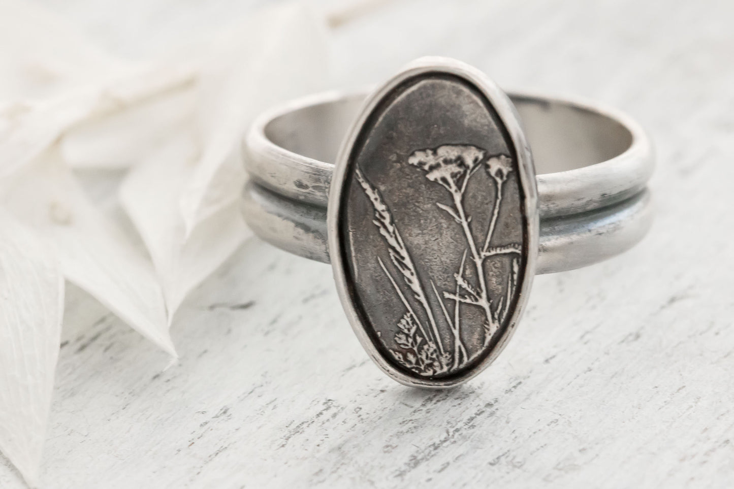 Sterling Silver Wildflower Ring •Botanical Ring • Nature Jewelry • Nature Inspired Jewelry • Flower Lover Ring