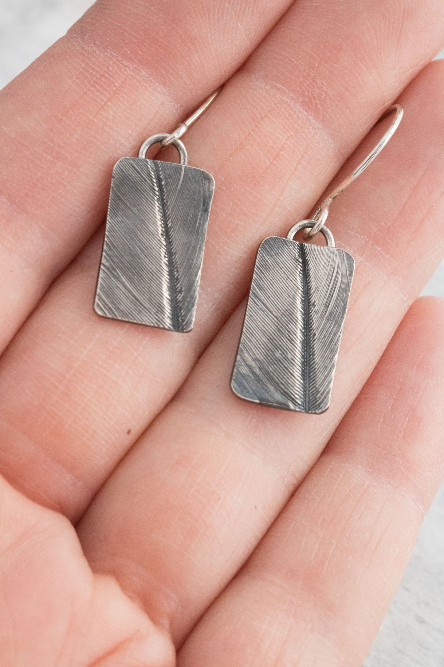 Sterling Silver Feather Earrings, Boho Silver Earrings, Style, Feather Dangle Earrings,  Feather Jewelry, Boho Jewelry, Fine Silver