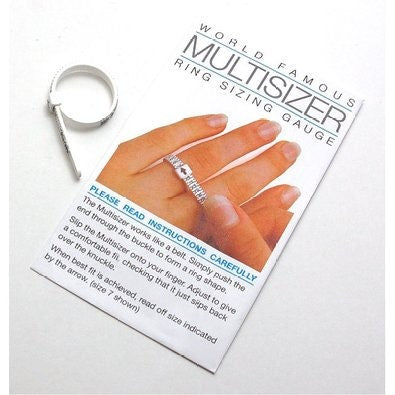 Reusable Adjustable Ring Sizer, Ring Gauge.