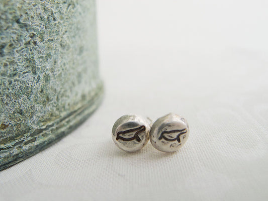 Stud Earrings Sterling Silver, Silver Stud Earrings, Minimal Stud Earrings,Bird Earrings, Bird  Lover Gift, Bird Jewelry, Tiny Stud Earrings